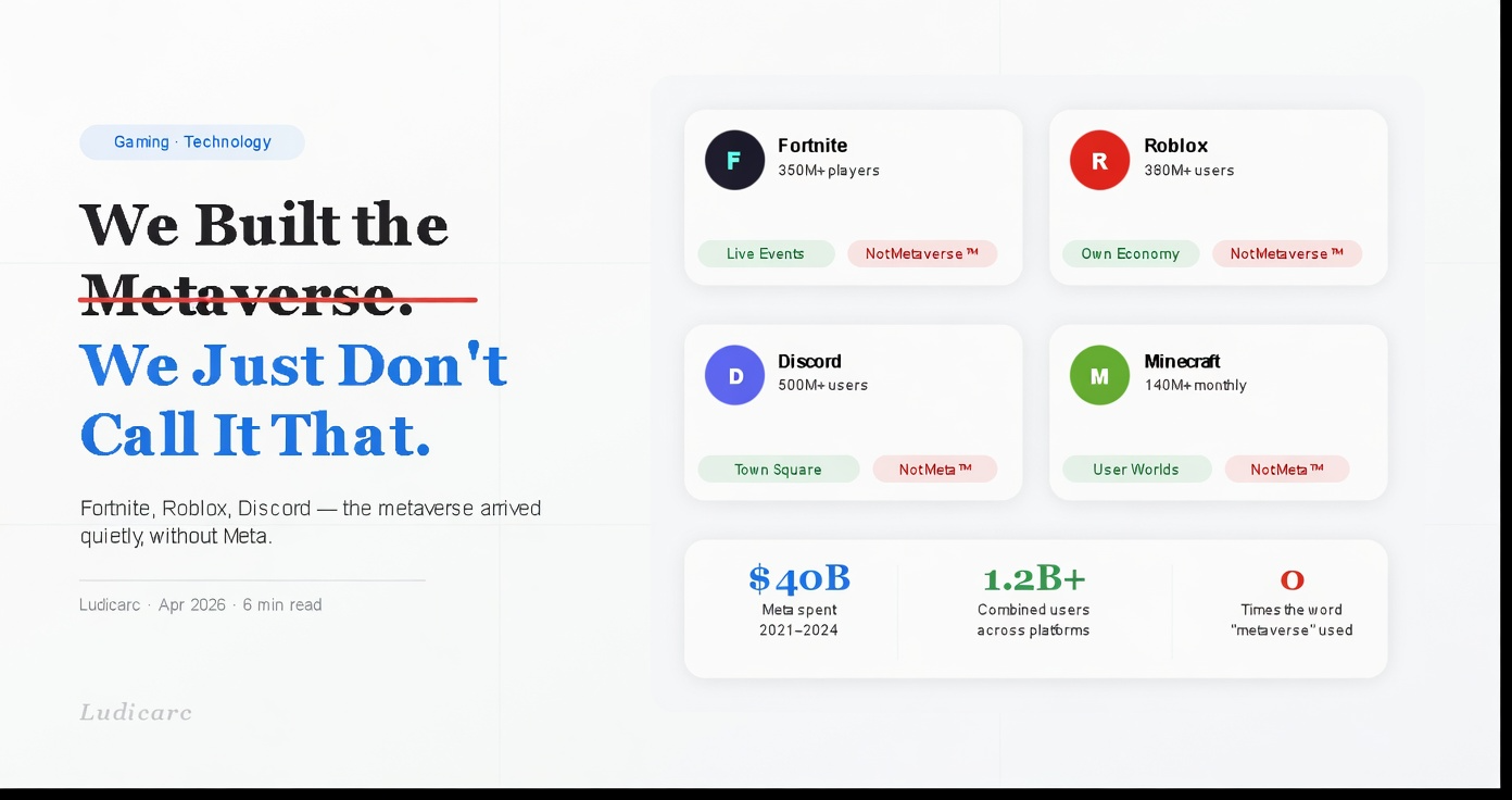 We Built the Metaverse. We Just Don’t Call It That Anymore.